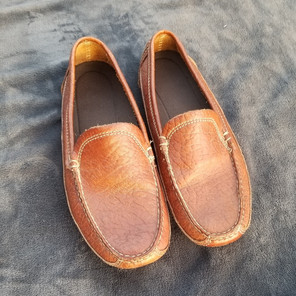 Duluth trading bison leather driving shoes